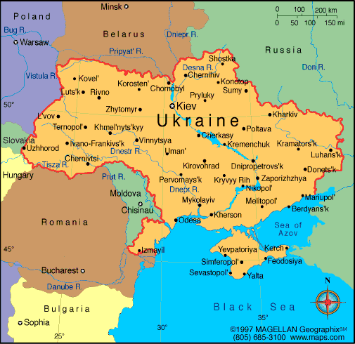 ukraine regions carte